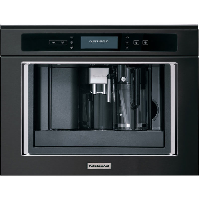 KitchenAid- Ekspres do zabudowy czarna stal