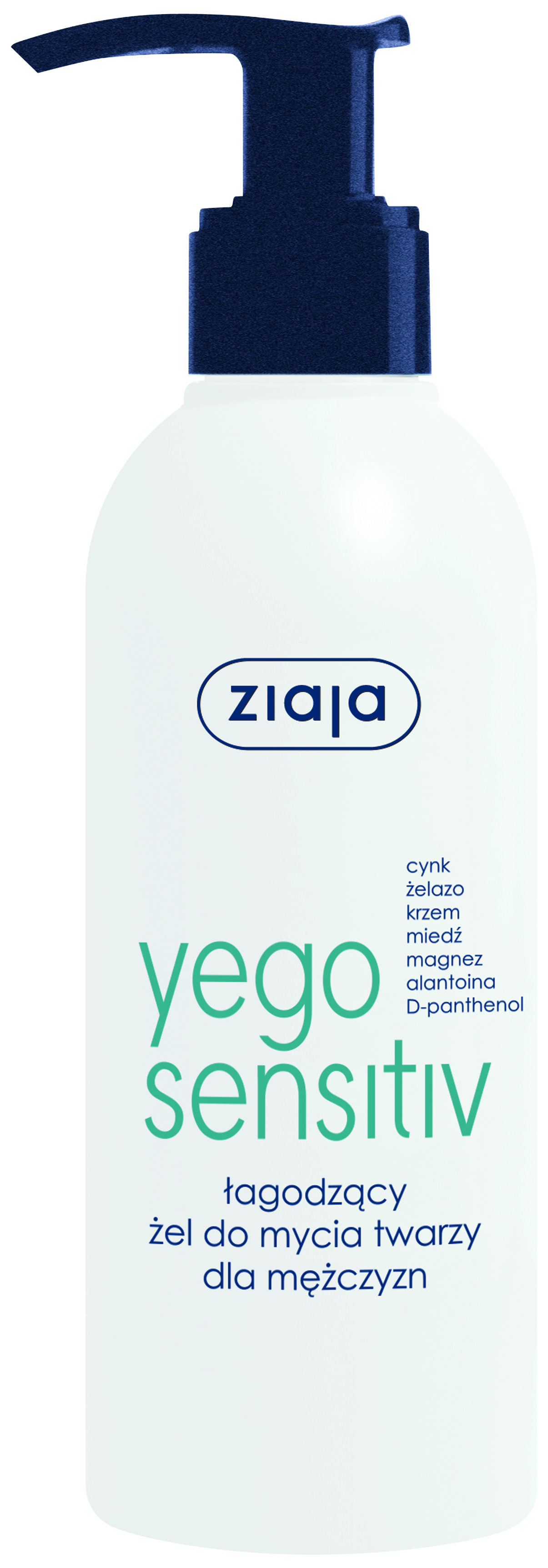 Ziaja Yego Sensitiv, łagodzący żel do mycia twarzy, 200 ml