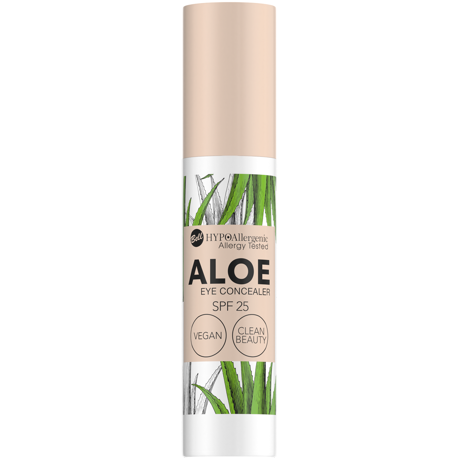 Bell HYPOAllergenic Aloe korektor pod oczy 02 SPF25, 4,8 g
