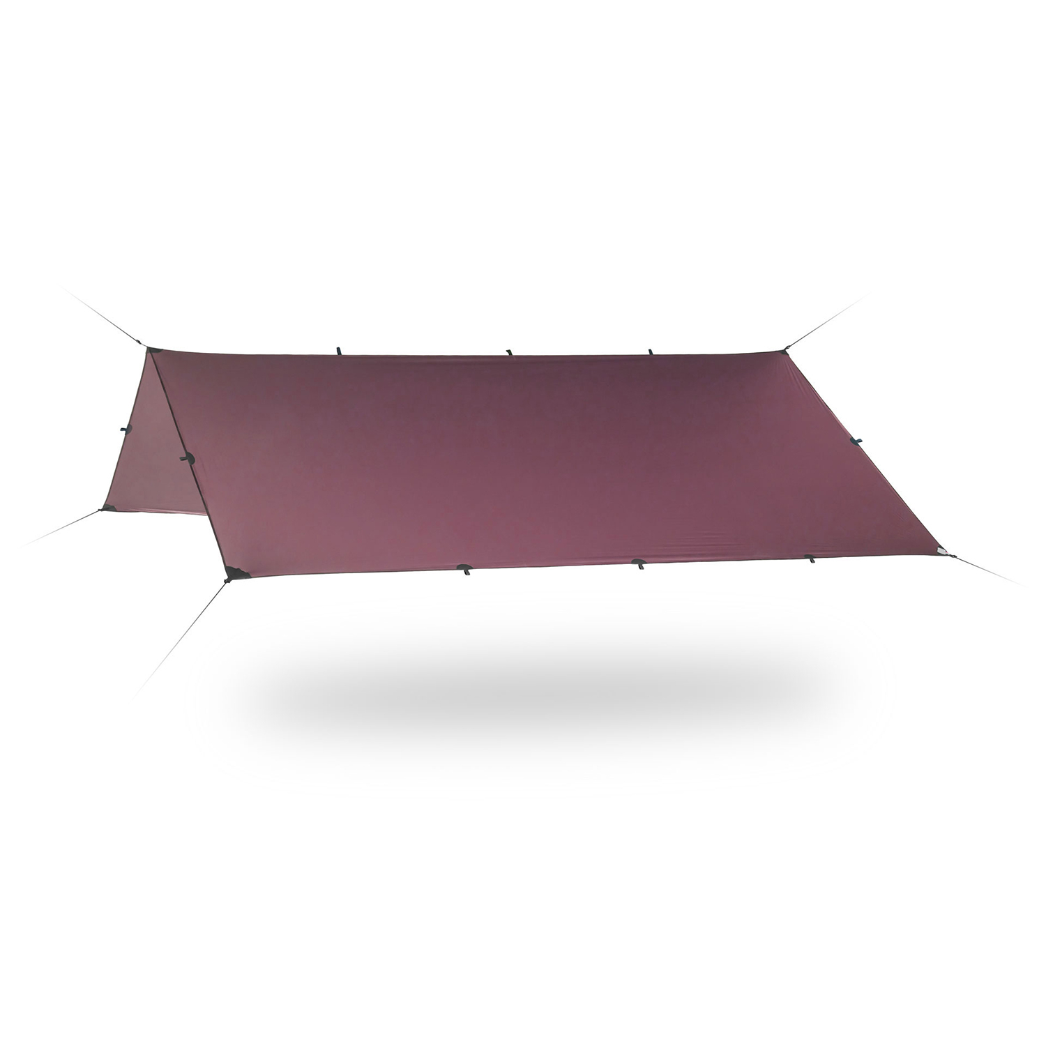 Daszek biwakowy tarp Lesovik Groza burgundy ron - ONE SIZE