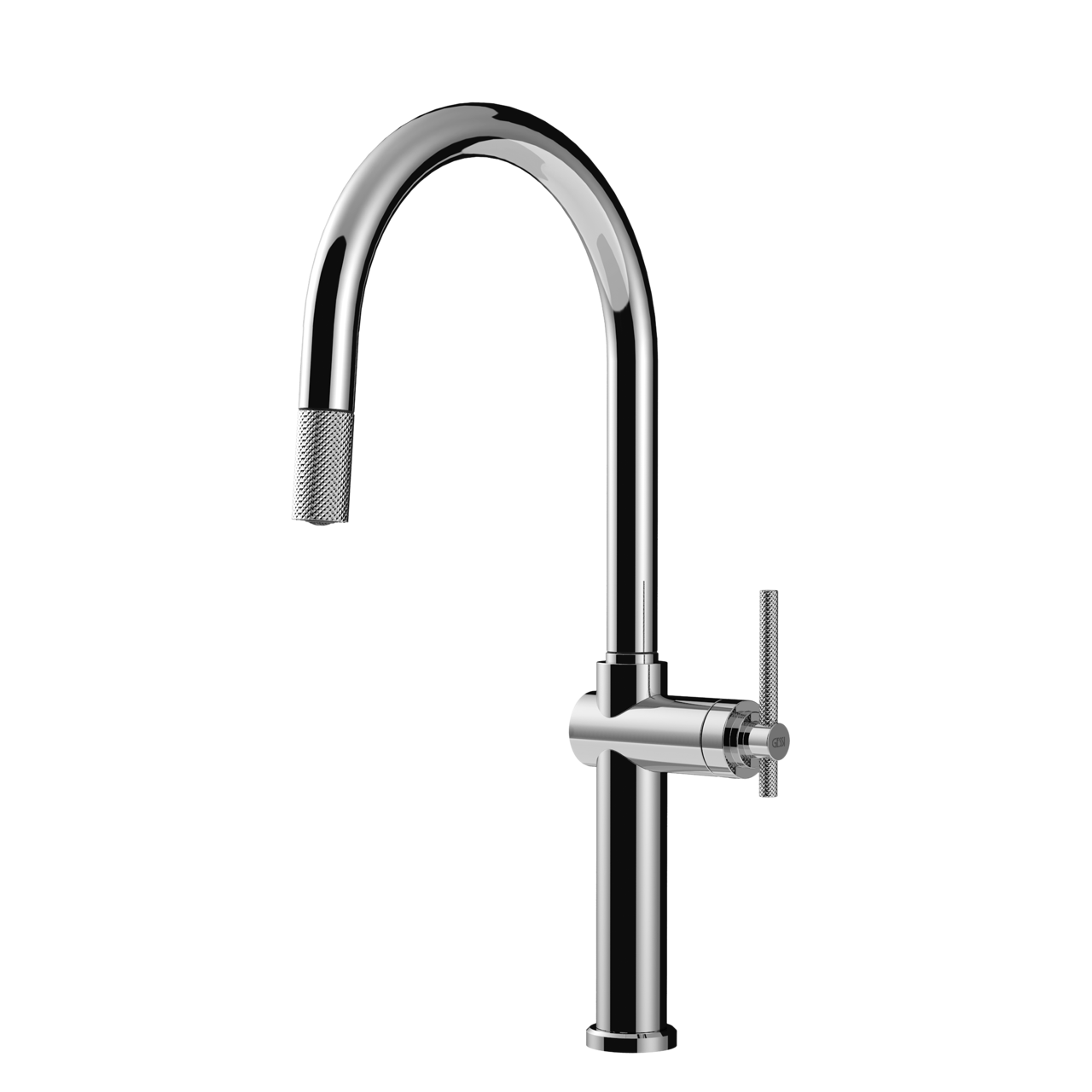 Gessi - Bateria kuchenna Habito okrągła wyciągana wylewka Chrom