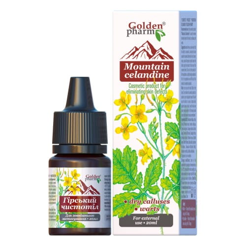 Glistnik górski jaskółcze ziele ekstrakt 20 ml (GoldenPharm)