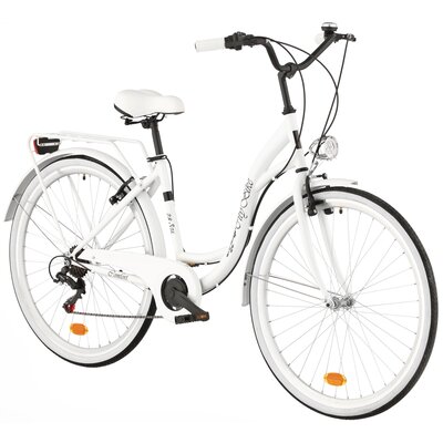 Rower miejski DAWSTAR Citybike S7B 28 cali damski Biały 2024