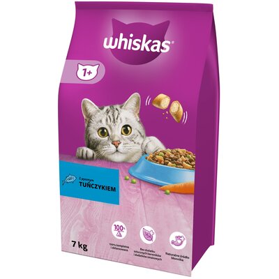 Karma dla kota WHISKAS z Pysznym tuńczykiem 7 kg
