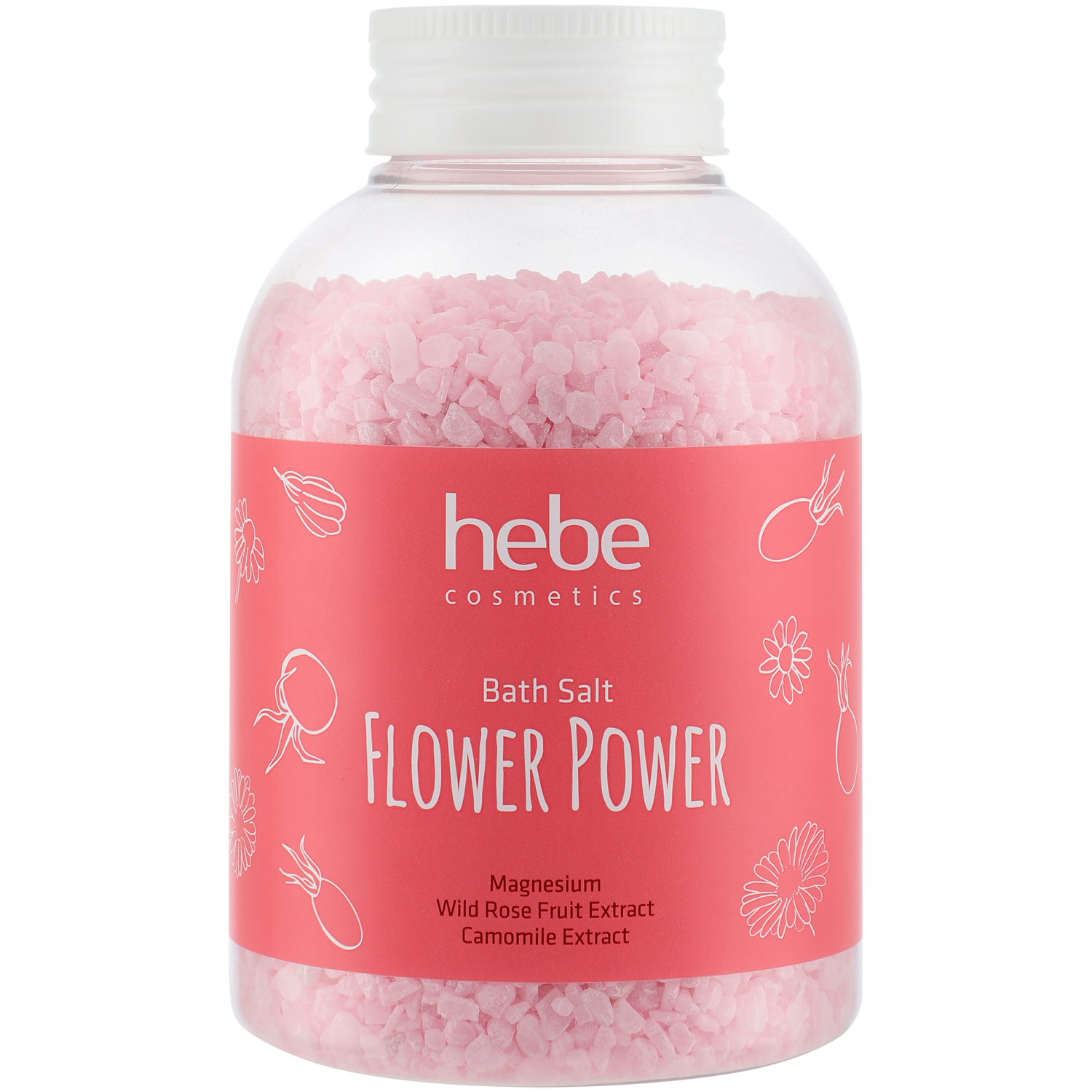 Hebe Cosmetics Bath Salt Flower Power sól do kąpieli, 600 g