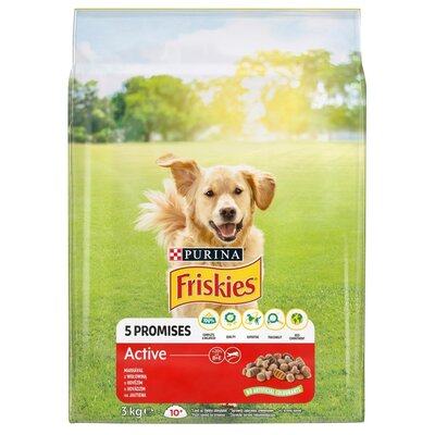 Karma dla psa FRISKIES 5 Promisses Active Wołowina 3 kg