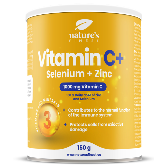 Nature's Finest Zinc+Selenium+Vitamin C suplement diety, 150 g