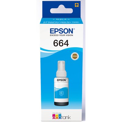 Tusz EPSON EcoTank 664 Błękitny 70 ml C13T66424A