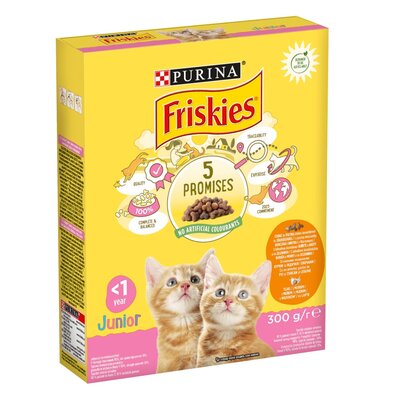 Karma dla kota FRISKIES Junior Kurczak z mlekiem i warzywami 300 g