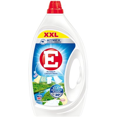 Żel do prania E Do białych i jasnych tkanin 2970 ml