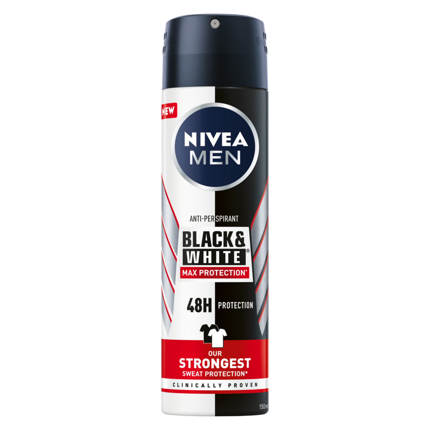 Nivea Black&amp;white Antyperspirant 48 Ochrona Przed Poceniem 150 Ml