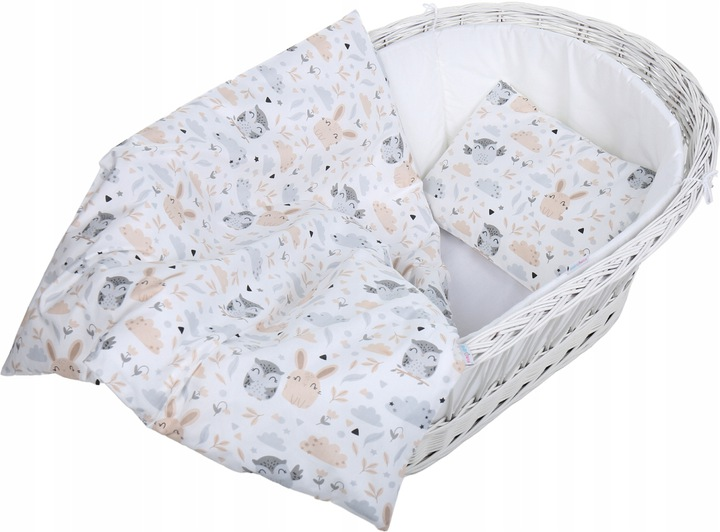 Pościel 80x70 do kołyski wózka 2 elementy Babymam