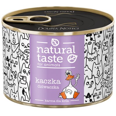 Karma dla kota NATURAL TASTE Kaczka Dziwaczka 185 g