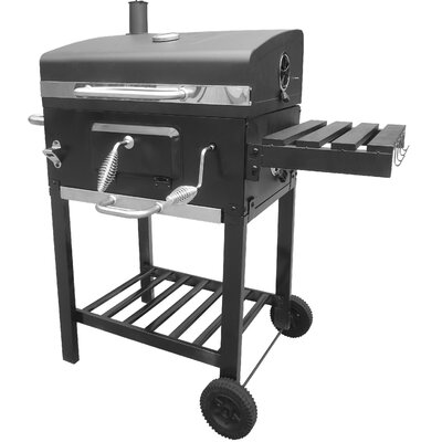 Grill węglowy BOTTARI Vulcano z kominem 58 x 42 cm