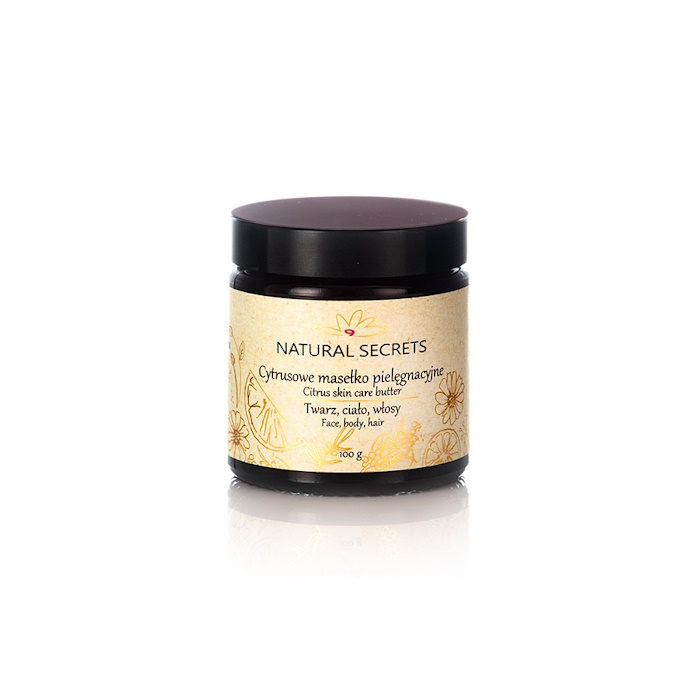 Natural Secrets cytrusowe masełko pielęgnacyjne do twarzy, ciała i włosów, 100 g