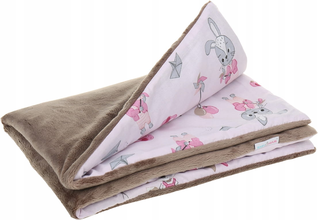 Babymam kocyk dla niemowląt uniwersalny dwustronny