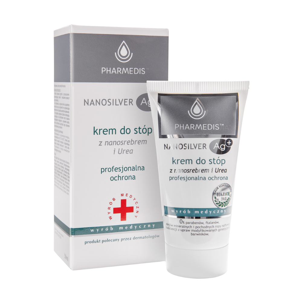 Pharmedis Linia Medyczna krem do stóp z nanosrebrem i urea, 50 ml
