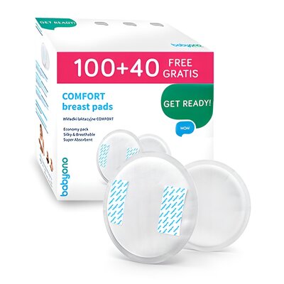 Wkładki laktacyjne BABYONO Comfort 296/140 (140 sztuk)