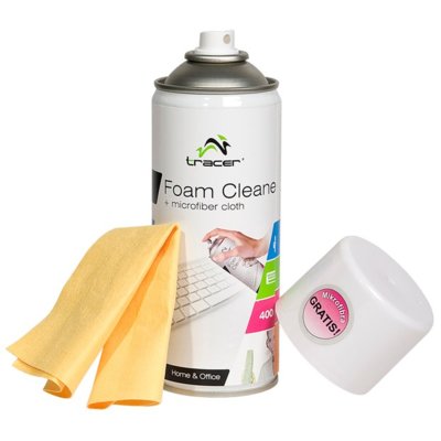 Pianka TRACER do plastiku 400 ml + Mikrofibra