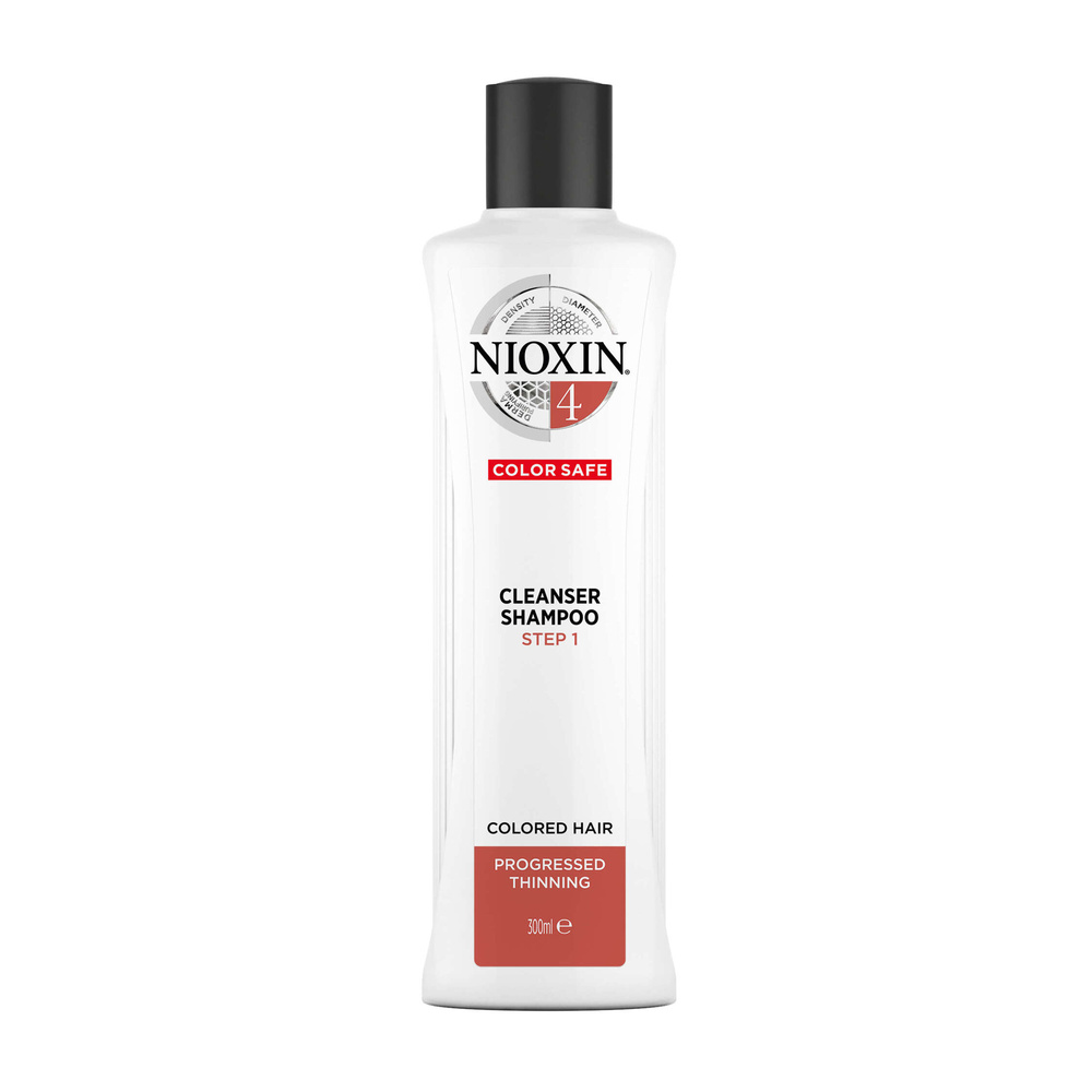 Nioxin System 4 oczyszczający szampon do włosów farbowanych znacznie przerzedzonych, 300 ml