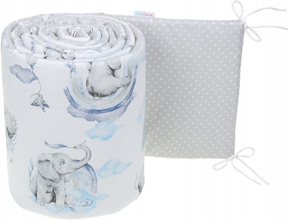Babymam dwustronny ochraniacz 180x30 do łóżeczka