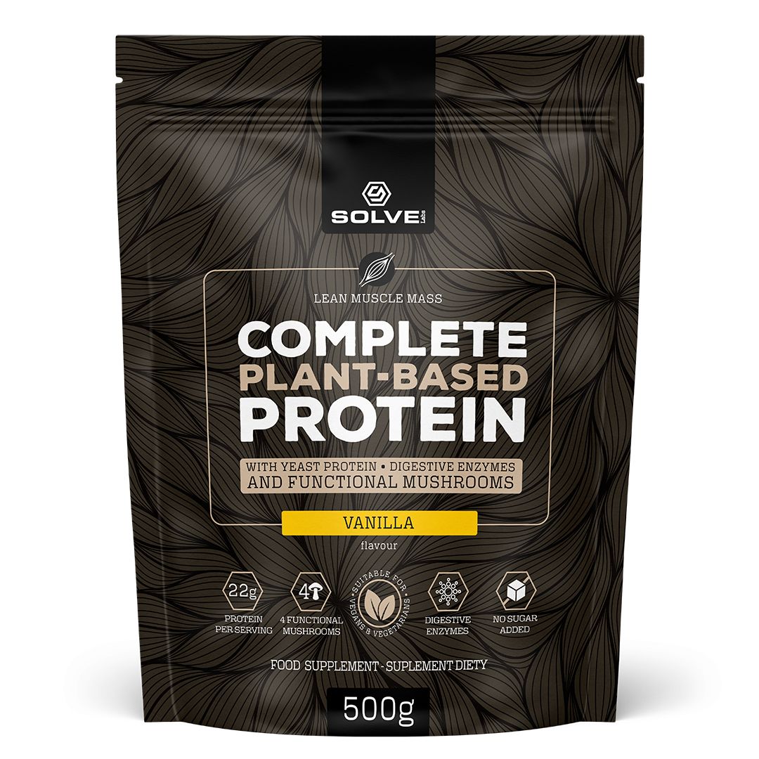Solve Labs Complete Plant-based Protein wegańska odżywka białkowa Wanilia, 500 g