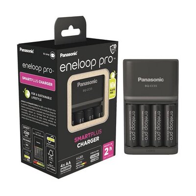 Ładowarka PANASONIC Eneloop BQ-CC55 + 4 akumulatorki AA 2500 mAh