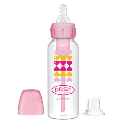 Zestaw DR BROWN'S Od butelki do kubka 250 ml Różowy