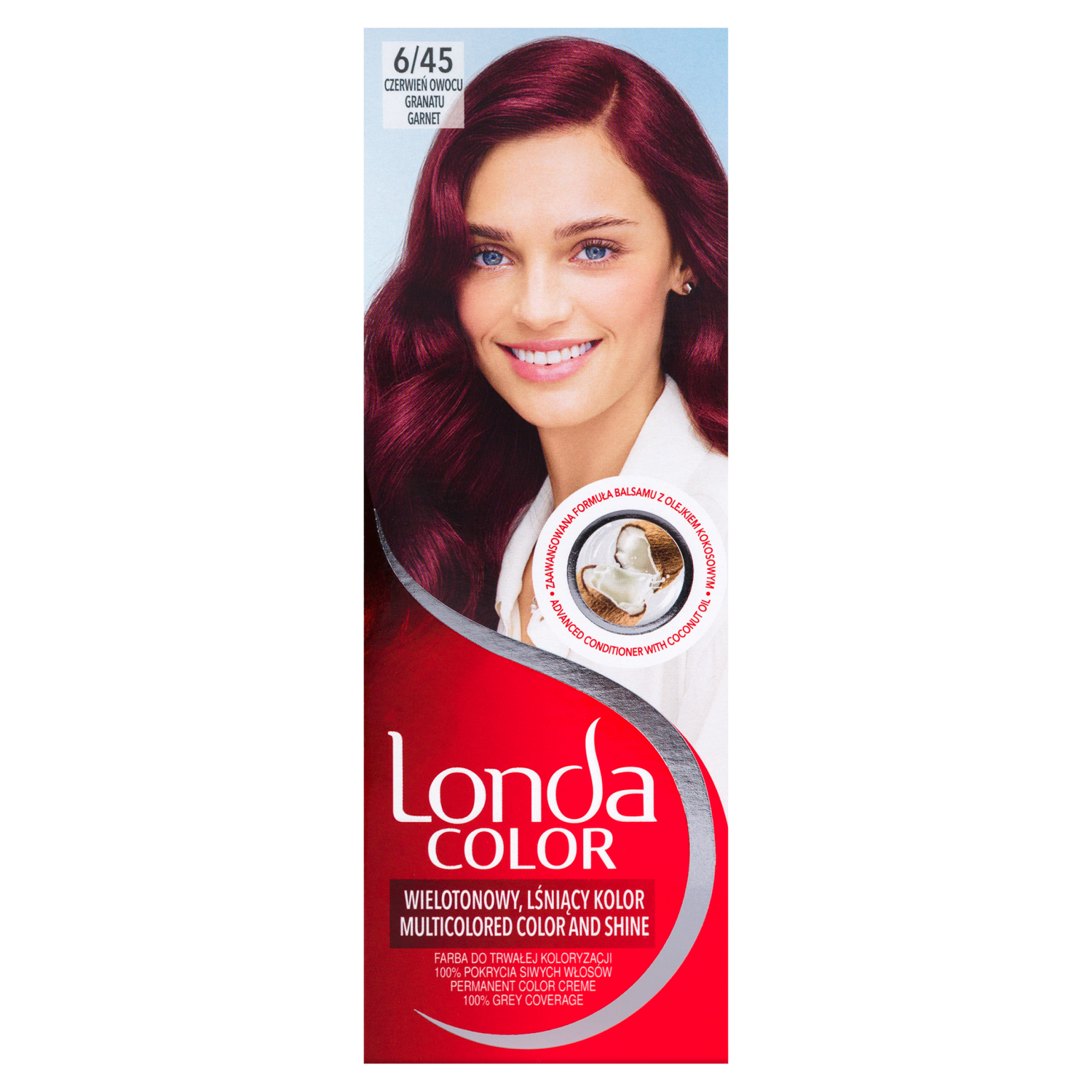 Londa Color kremowa farba do włosów 6/45 czerwień owocu granatu, 1 opak.