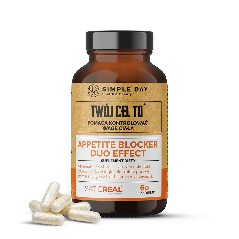 Twój Cel To Kontrola Wagi Ciała suplement diety Appetite Blocker Duo Effect, 60 kaps./1 opak.