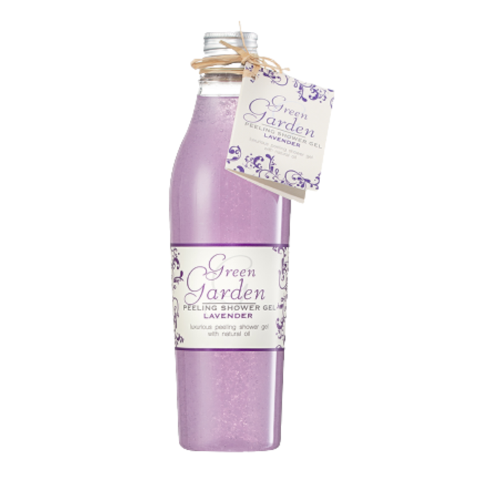 Green Garden naturalny żel i peeling pod prysznic 2w1 Lavender, 250 ml