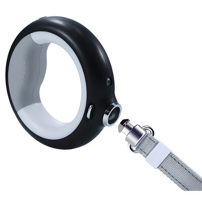 Smycz DOGGY VILLAGE Luminous Leash MT7128 M/L (200 x 2 cm) Czarny