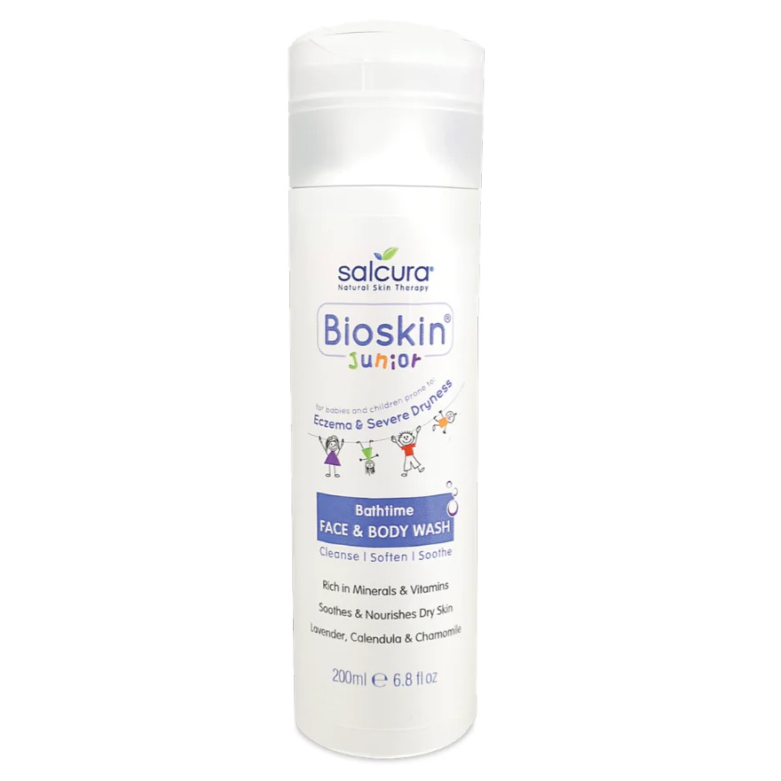 Salcura Bioskin Junior płyn do mycia twarzy i ciała dla dzieci, 200 ml