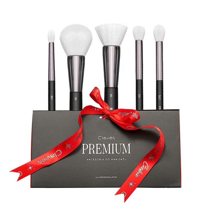 Clavier Premium Set zestaw: pędzli do makijażu, 5 szt./1 opak.