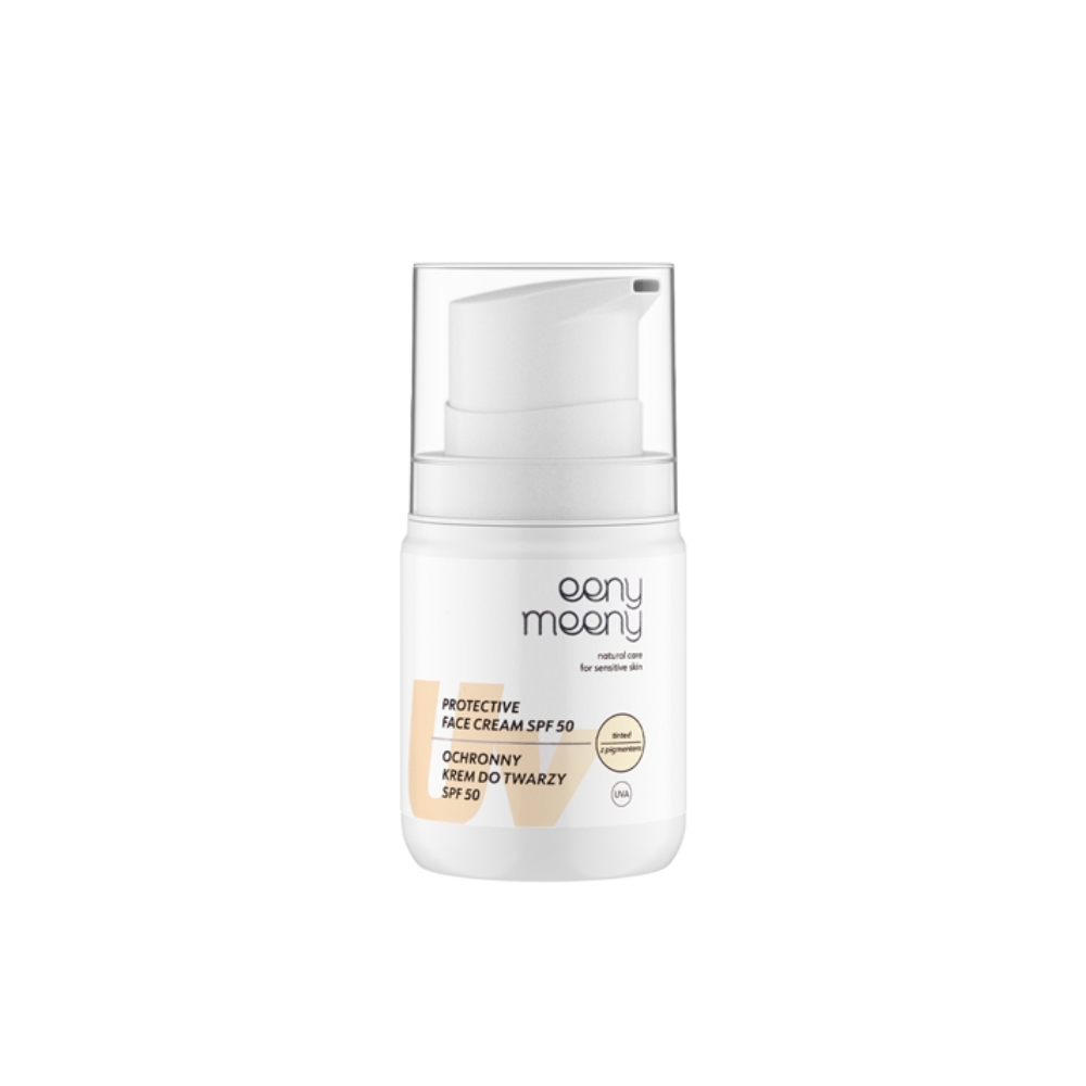 eeny meeny ochronny krem do twarzy UVA UVB SPF50 z pigmentem, 50 ml