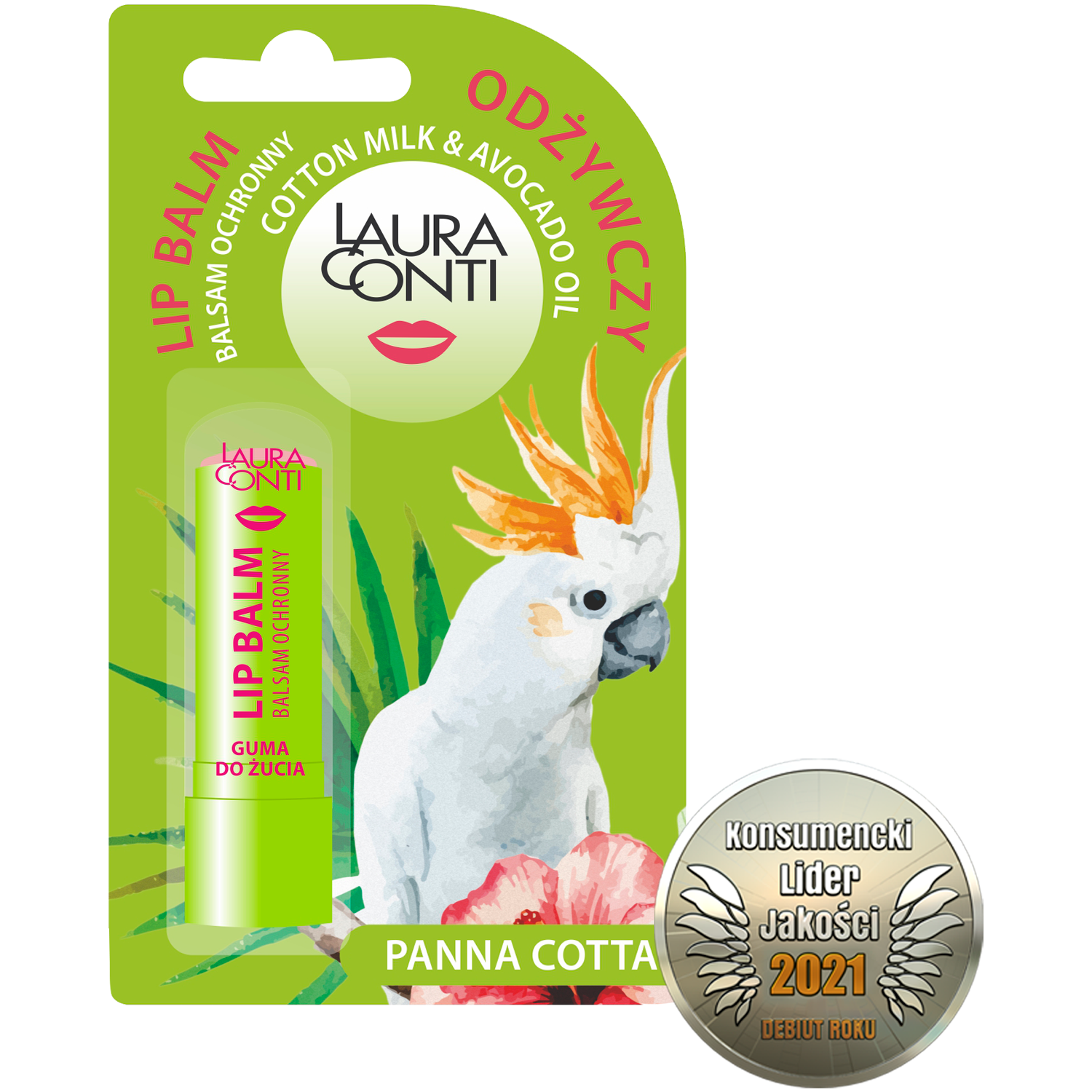 Laura Conti Panna Cotta balsam ochronny do ust panna cotta, 4,8 g