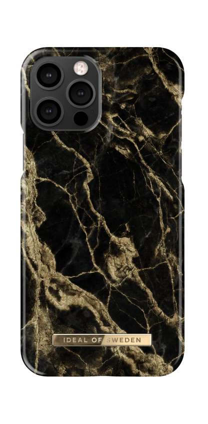 iDeal Fashion Case - etui ochronne do iPhone 12/12 Pro 6,1" (Golden Smoke Marble)