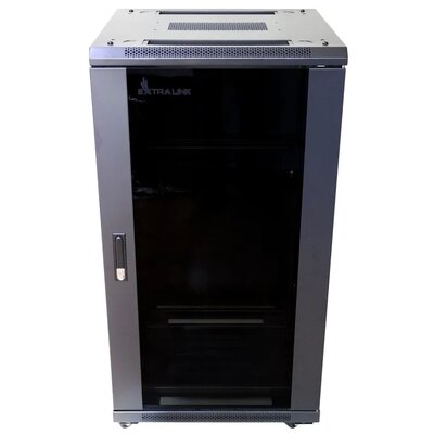 Szafa RACK EXTRALINK 19" 22U EX.14381 600 x 600 mm, Stojąca Czarny