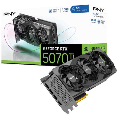 Karta graficzna PNY GeForce RTX 5070 Ti STD Triple Fan OC 16GB DLSS 4