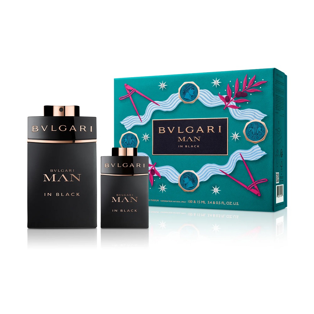 Bvlgari Man In Black zestaw: woda perfumowana męska, 100 ml + woda perfumowana męska, 15 ml
