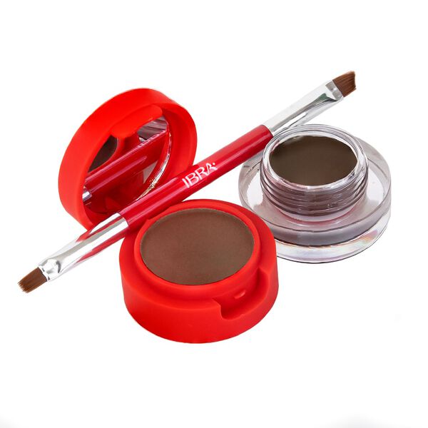 Ibra Makeup Eyebrow Pomade & Powder pomada i cień do brwi Dark Chocolate, 7 g