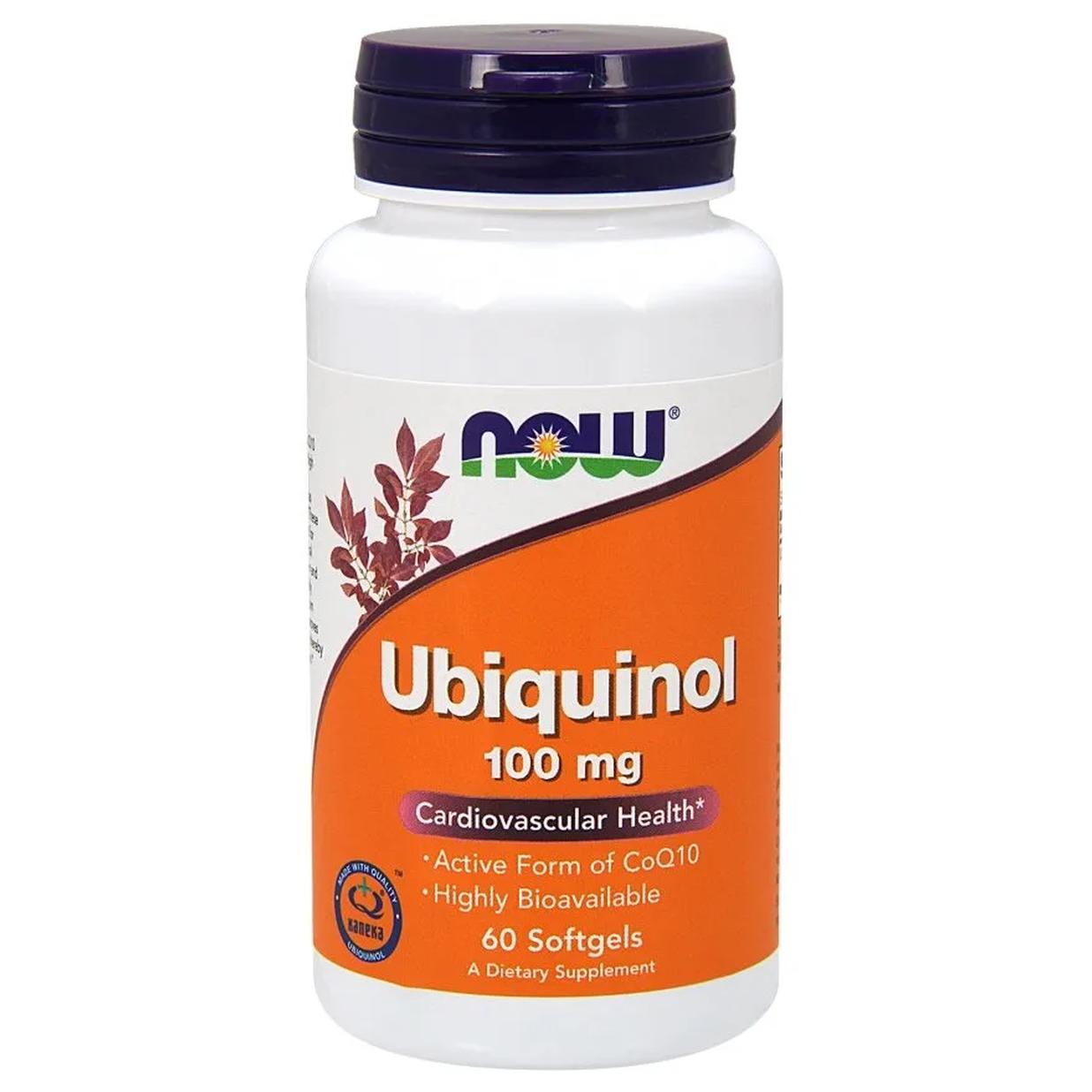 Now Foods suplement diety Ubiquinol, 100mg, 60 kaps./1 opak.
