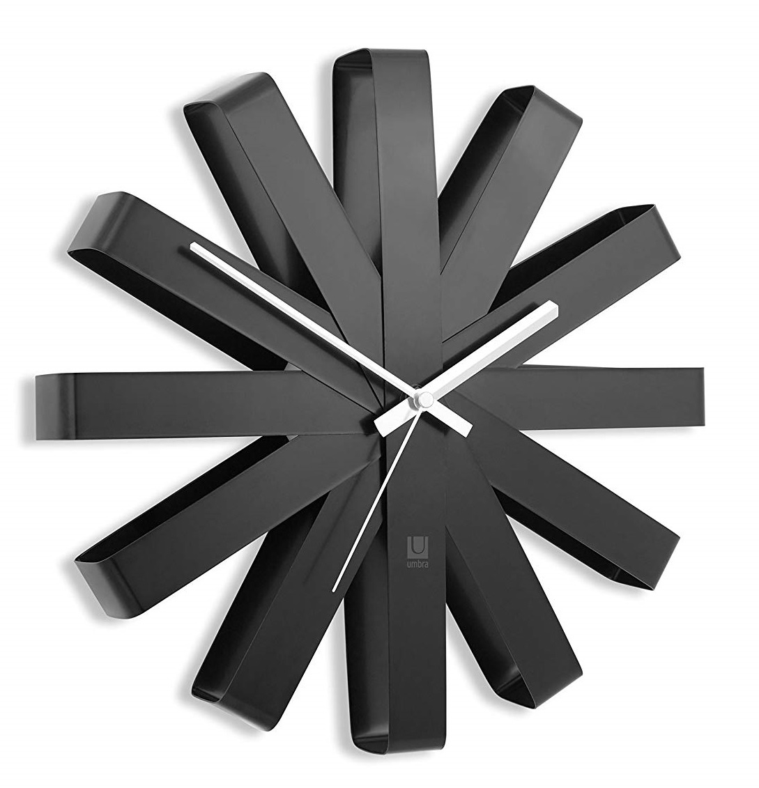 Umbra - Zegar ścienny Ribbon Czarny