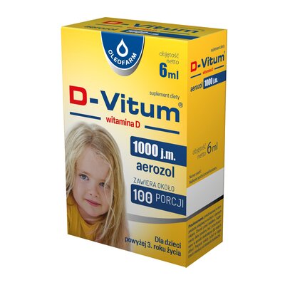 Witamina D OLEOFARM D-Vitum 1000 j.m. Aerozol (6 ml)