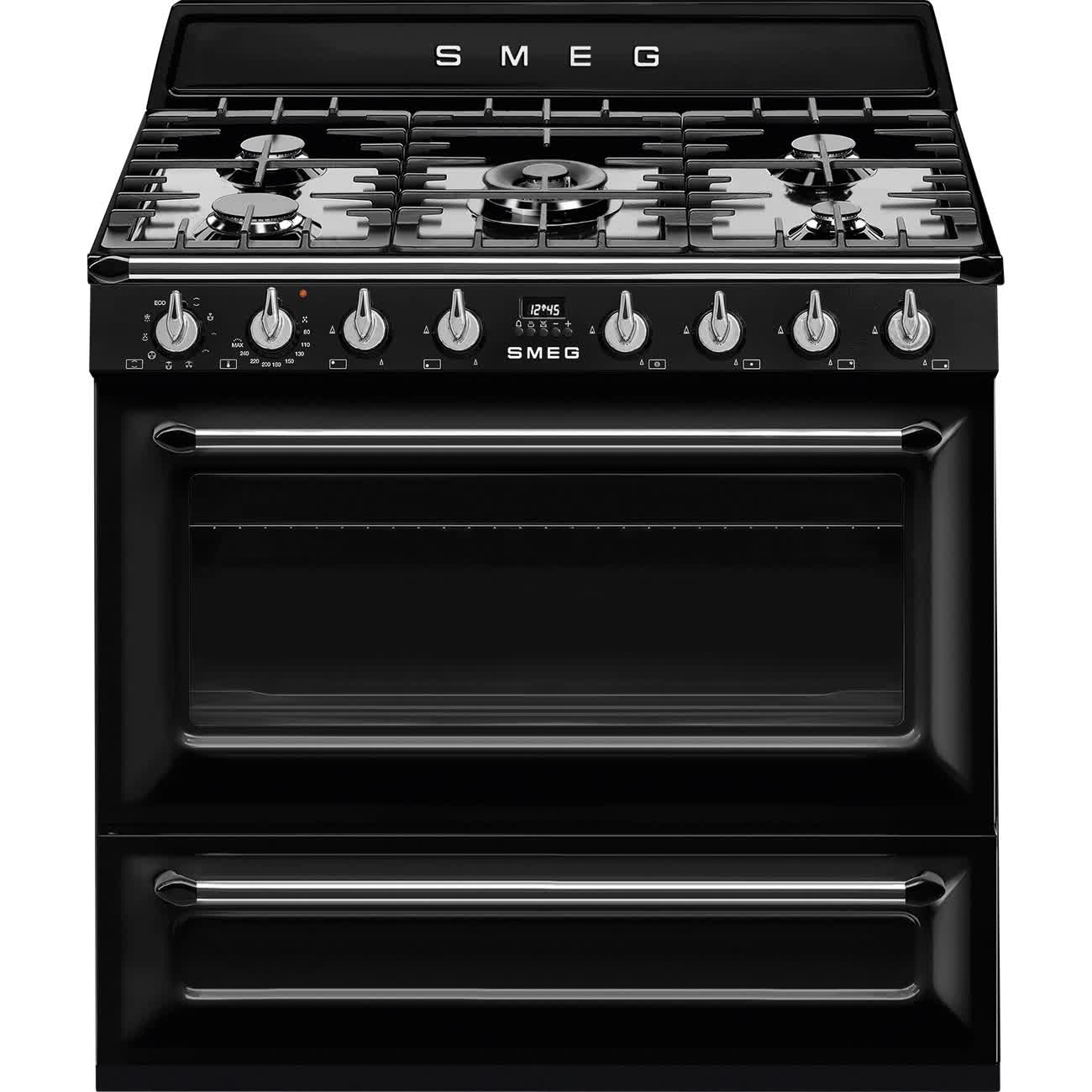 Smeg - Kuchnia wolnostojąca Victoria TR90BL2 Czarna