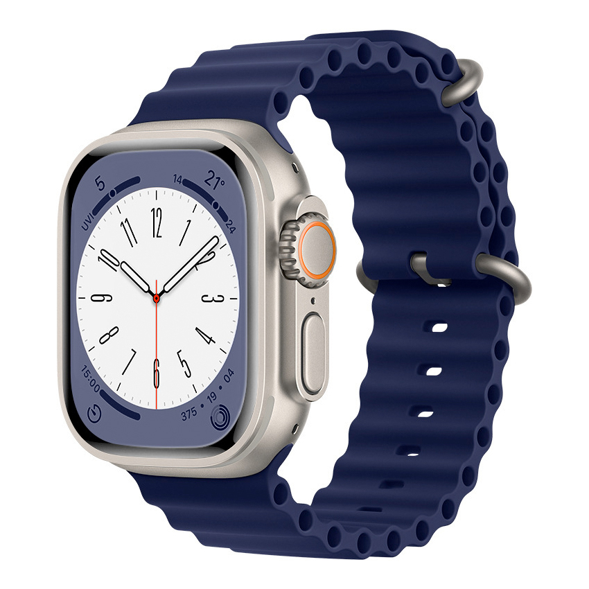 JINYA Silicon Band Midnight Blue 45/49 mm - pasek Apple Watch