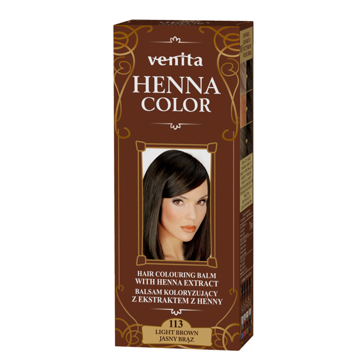 Venita Henna Color balsam koloryzujący do włosów 113 jasny brąz, 75 ml