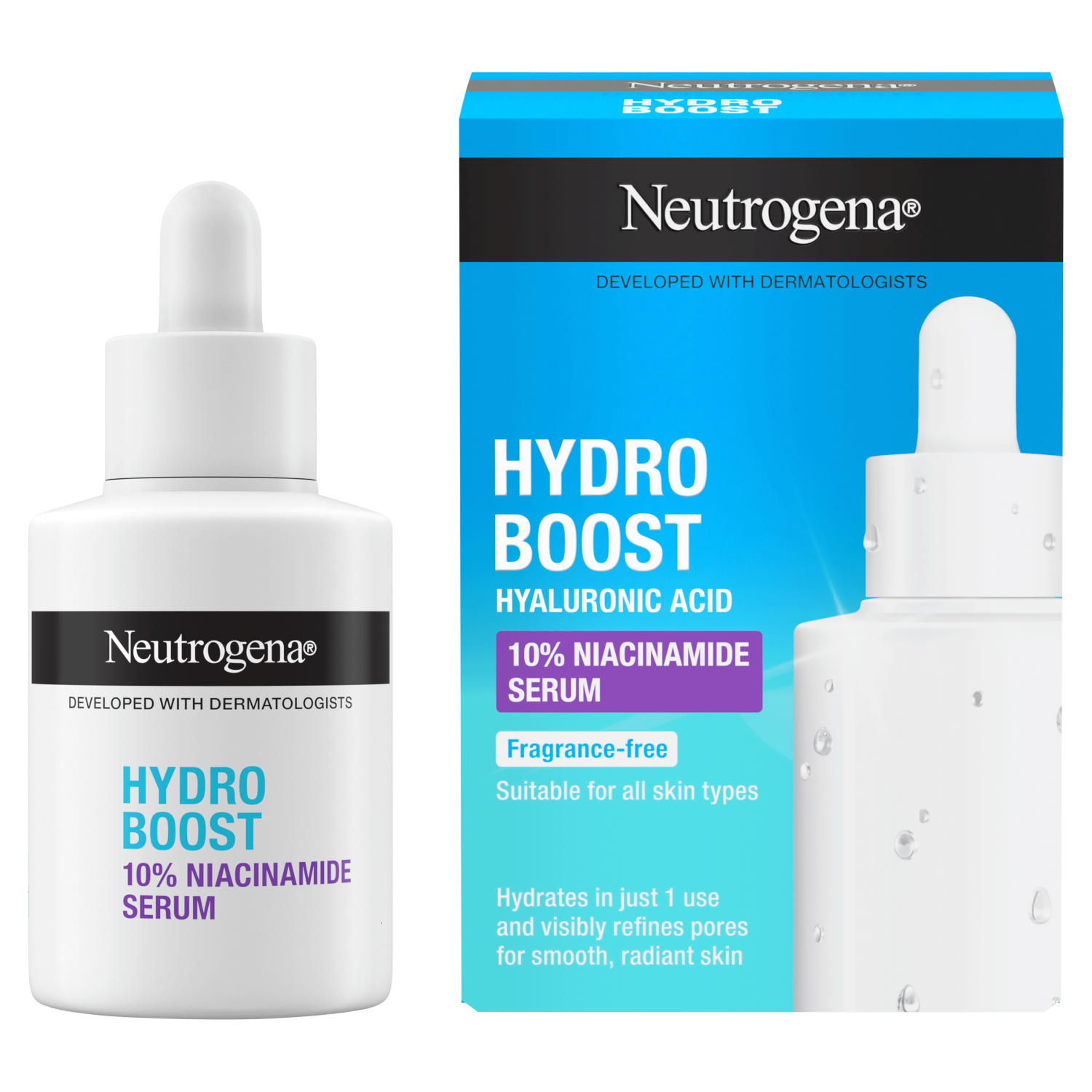 Neutrogena Hydro serum do twarzy z niacynamidem 10%, 30 ml