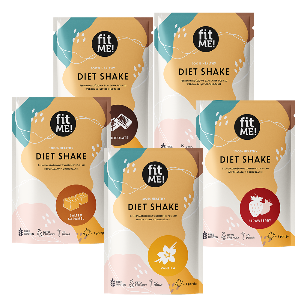 fitME zestaw: saszetki odchudzającego koktajlu o wyjątkowych smakach, 5x25 g