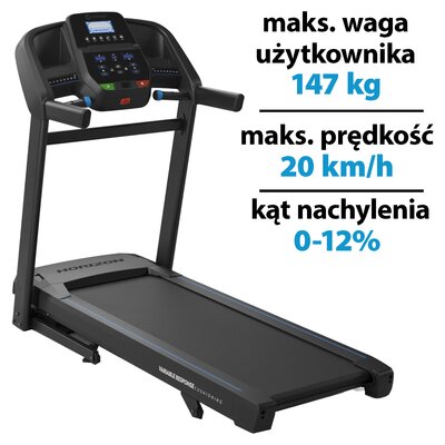 Bieżnia elektryczna HORIZON FITNESS T202-26 2000W 20km/h